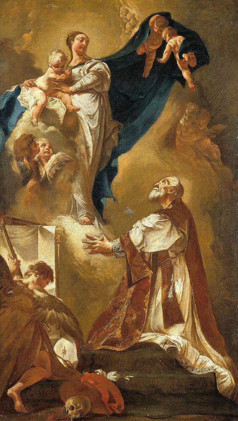 Vision des hl. Filippo Neri (Entwurf zum Altarbild in S. Maria della Fava, Venedig)
