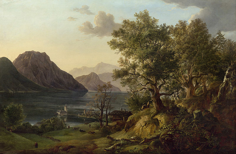 Traunsee Landscape with Orth Castle
