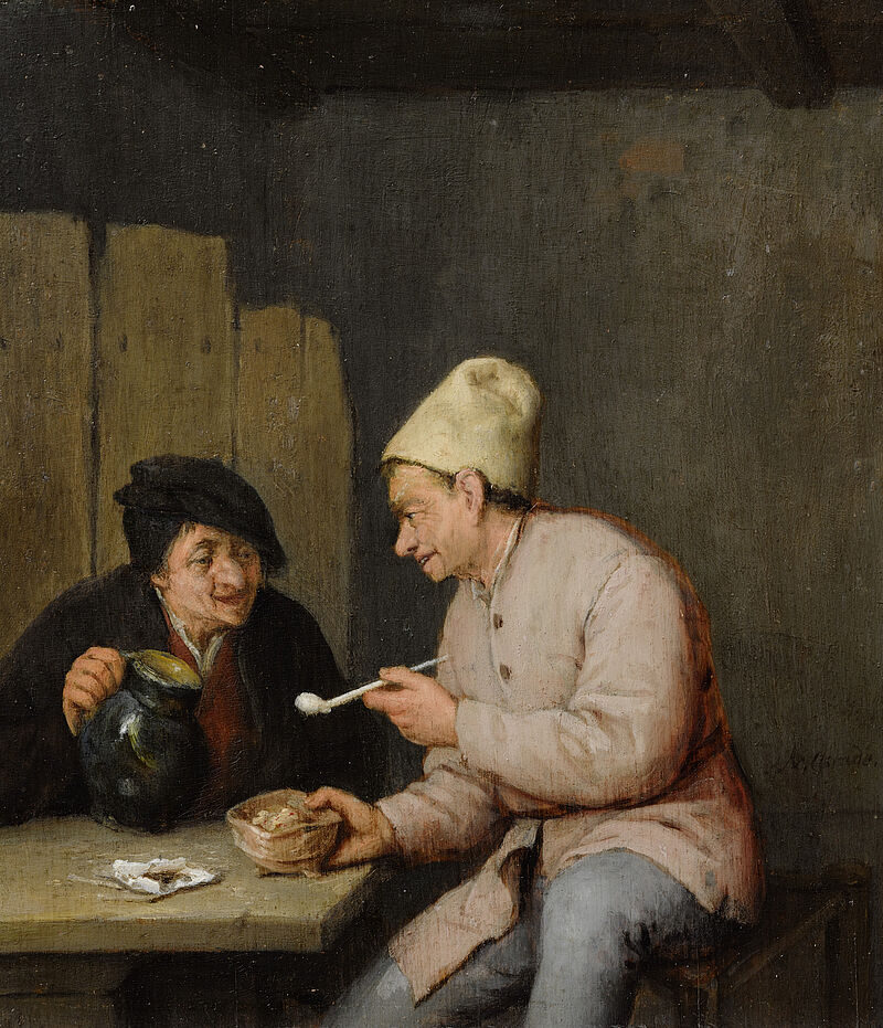 © Residenzgalerie Salzburg, Illustration Fotostudio Ulrich Ghezzi, Oberalm Smoker and Drinker in a Tavern