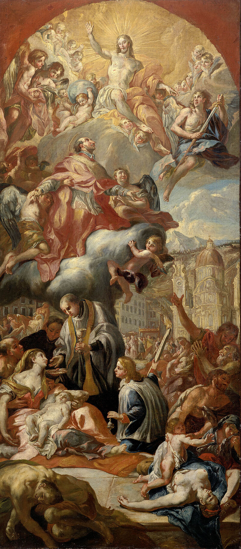 © Residenzgalerie Salzburg, Illustration Fotostudio Ulrich Ghezzi, Oberalm The Apotheosis of St Charles Borromeo (Sketch for the left side-altar painting in the Collegiate Church, Salzburg)