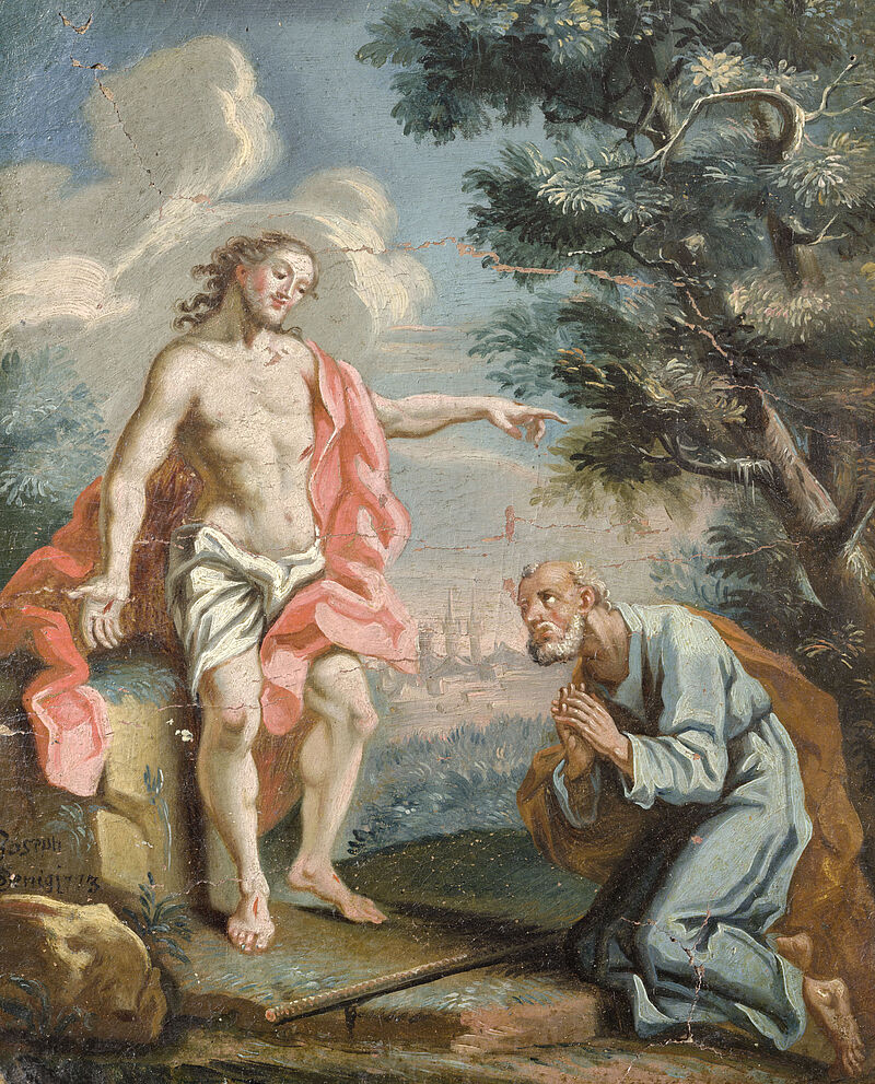 © Residenzgalerie Salzburg, Illustration Fotostudio Ulrich Ghezzi, Oberalm Christ appears to St Peter