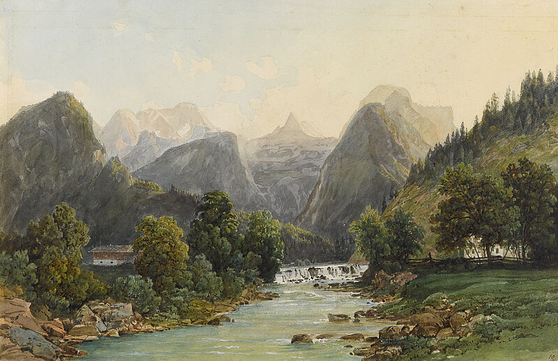 © Residenzgalerie Salzburg, Illustration Fotostudio Ulrich Ghezzi, Oberalm Saalach Valley with the Loferer Steinberge