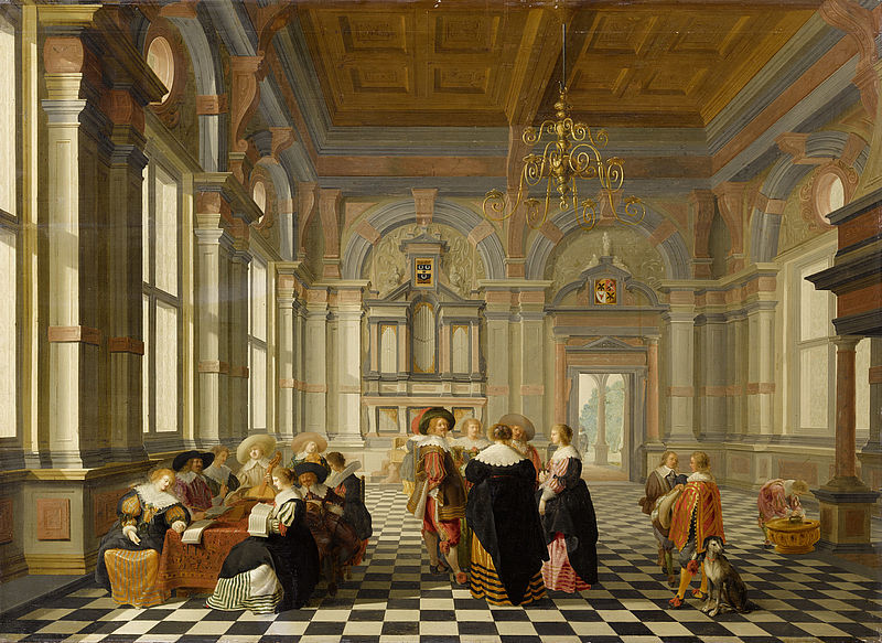 Group Playing Music in a Renaissance Palace