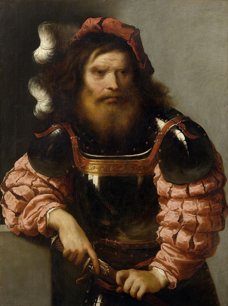 © Residenzgalerie Salzburg, Illustration Fotostudio Ulrich Ghezzi, Oberalm Warrior in Armour, drawing his Sword