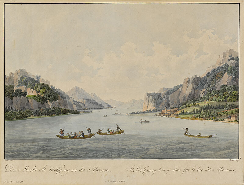 © Residenzgalerie Salzburg, Illustration Fotostudio Ulrich Ghezzi, Oberalm View of St Wolfgang am Abersee