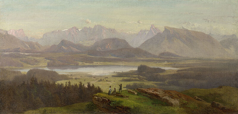 © Residenzgalerie Salzburg, Illustration Fotostudio Ulrich Ghezzi, Oberalm View of Untersberg and Göll