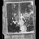 Wolfrum glass plate - Barend Graat, Gentelman and Lady on a Garden Terrace, Inv.-no. 537