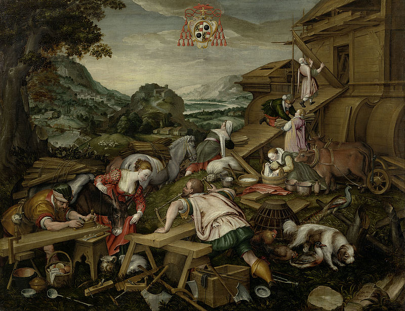 © Residenzgalerie Salzburg, Illustration Fotostudio Ulrich Ghezzi, Oberalm Noah’s Ark series for Prince-Archbishop Wolf Dietrich von Raitenau: Building of the Ark