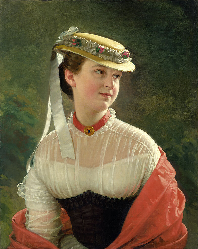 © Residenzgalerie Salzburg, Illustration Fotostudio Ulrich Ghezzi, Oberalm The artist's daughter Anna: Anna Hüffel, née Einsle (2.4.1852-25.4.1922) – daughter of Anton Einsle, married to chief inspector Viktor Hüffel (d 31.10.1915 aged 71)
Residenzgalerie Salzburg (in memoriam Roman Szalay - Donated by Anna Szalay)