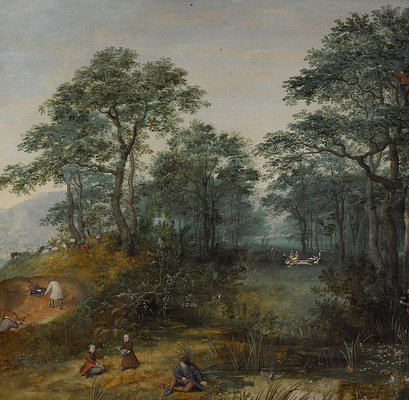 © Residenzgalerie Salzburg, Illustration Fotostudio Ulrich Ghezzi, Oberalm Wooded Landscape with Figures