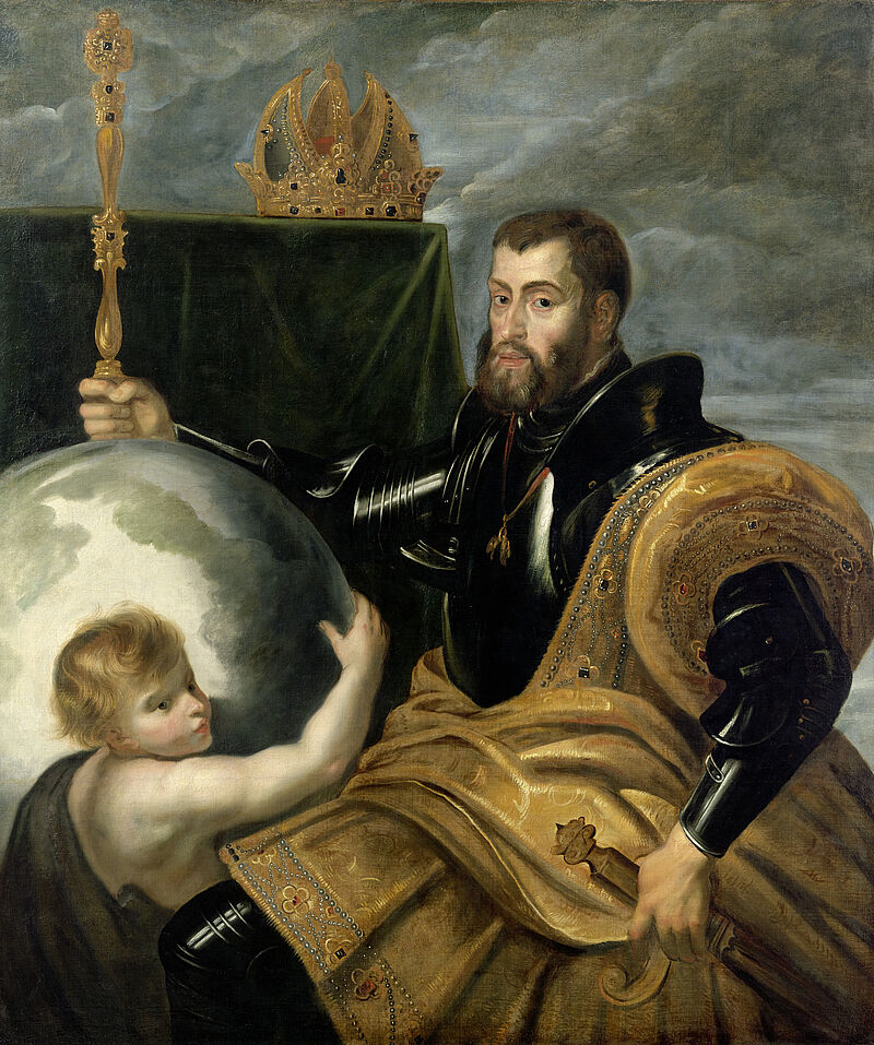 © Residenzgalerie Salzburg, Illustration Fotostudio Ulrich Ghezzi, Oberalm Allegory of Charles V as Ruler of the World (Copy after Francesco Mazzola, called Parmigianino (1503–1540), „Allegory of Charles V as Ruler of the World“, 1530)