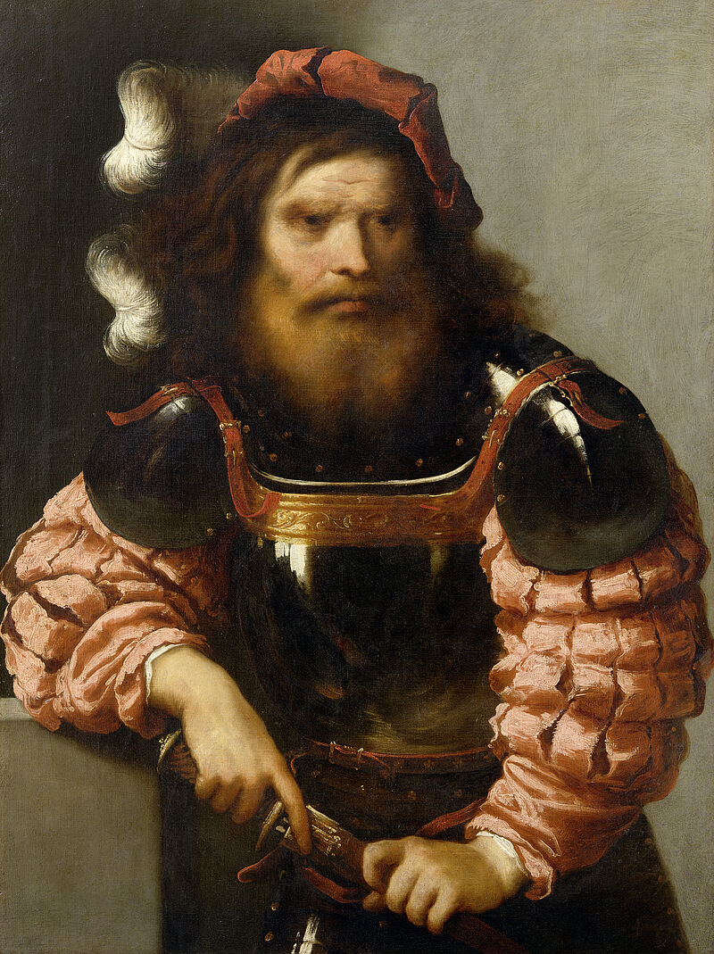 © Residenzgalerie Salzburg, Illustration Fotostudio Ulrich Ghezzi, Oberalm Warrior in Armour, drawing his Sword