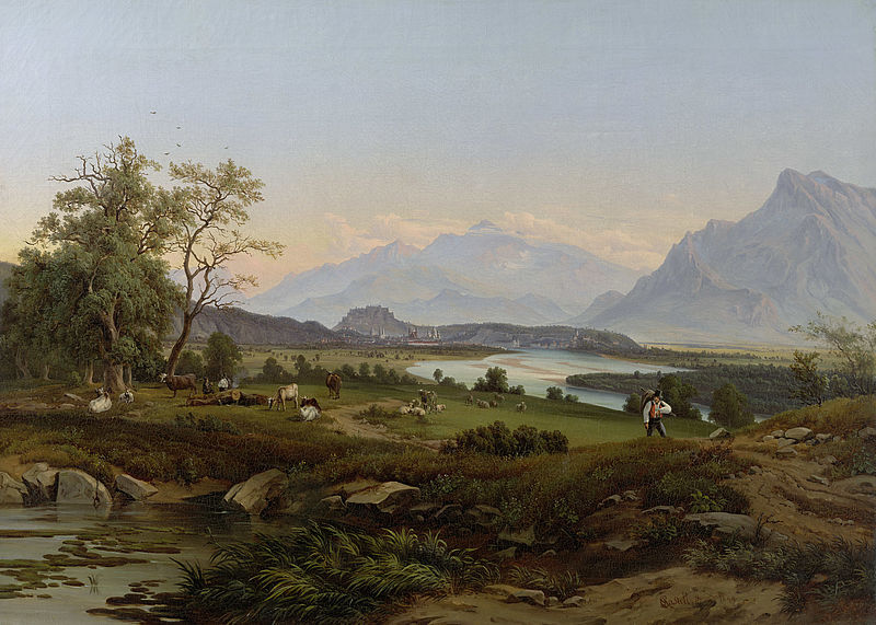 View of Salzburg from Maria Plain