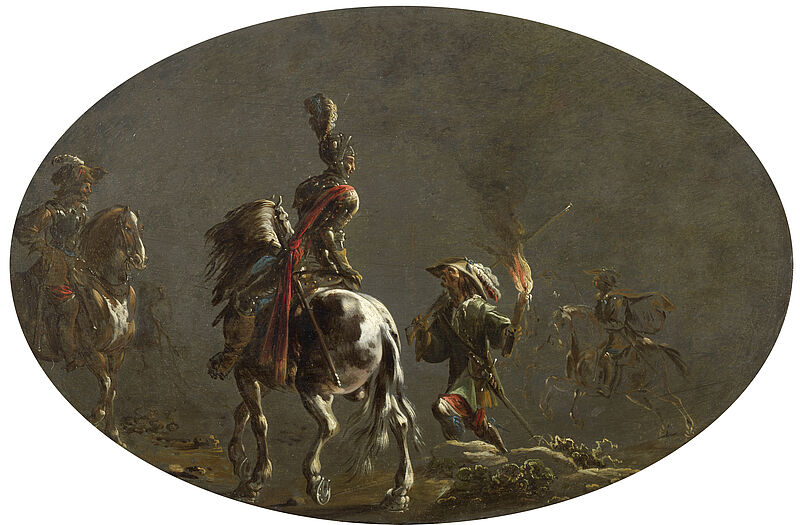 © Residenzgalerie Salzburg, Illustration Fotostudio Ulrich Ghezzi, Oberalm Night Scene with soldiers