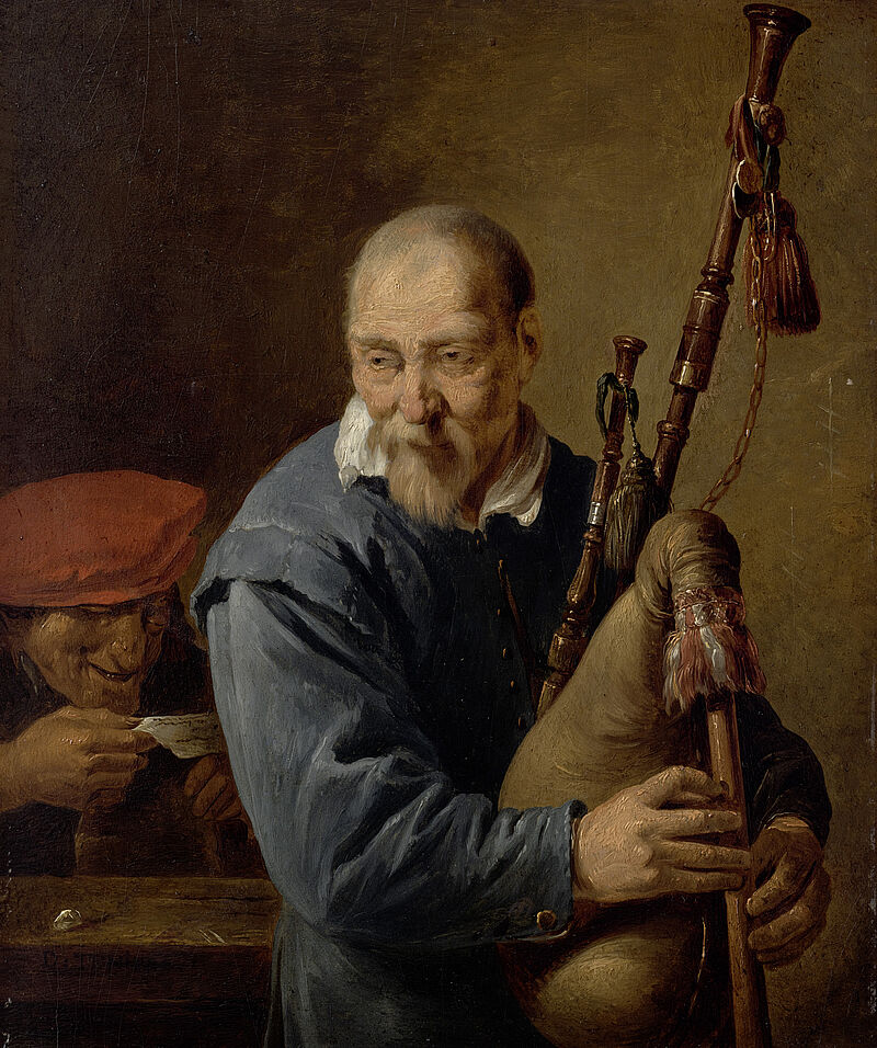 © Residenzgalerie Salzburg, Illustration Fotostudio Ulrich Ghezzi, Oberalm Bagpipe Player “Hearing”