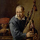 © Residenzgalerie Salzburg, Illustration Fotostudio Ulrich Ghezzi, Oberalm Bagpipe Player “Hearing”