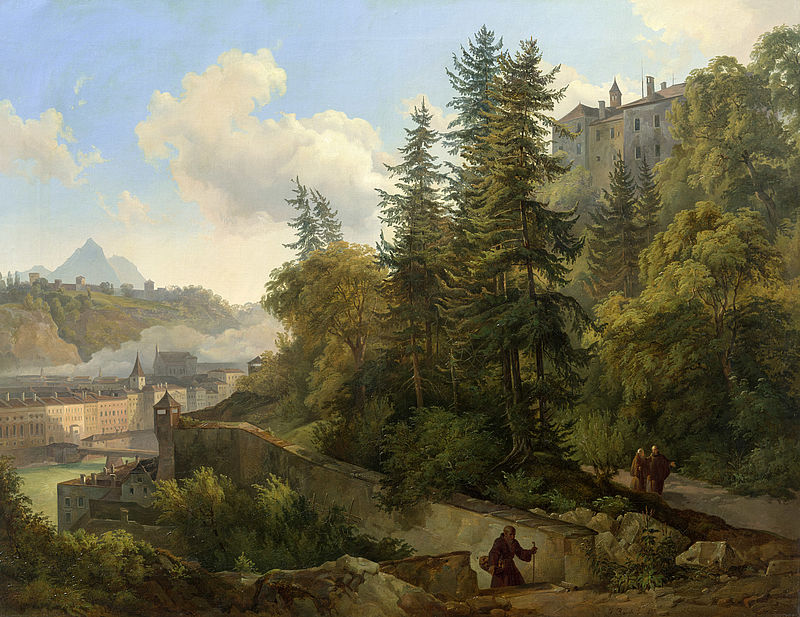 Kapuzinerberg mit Blick auf Salzburg