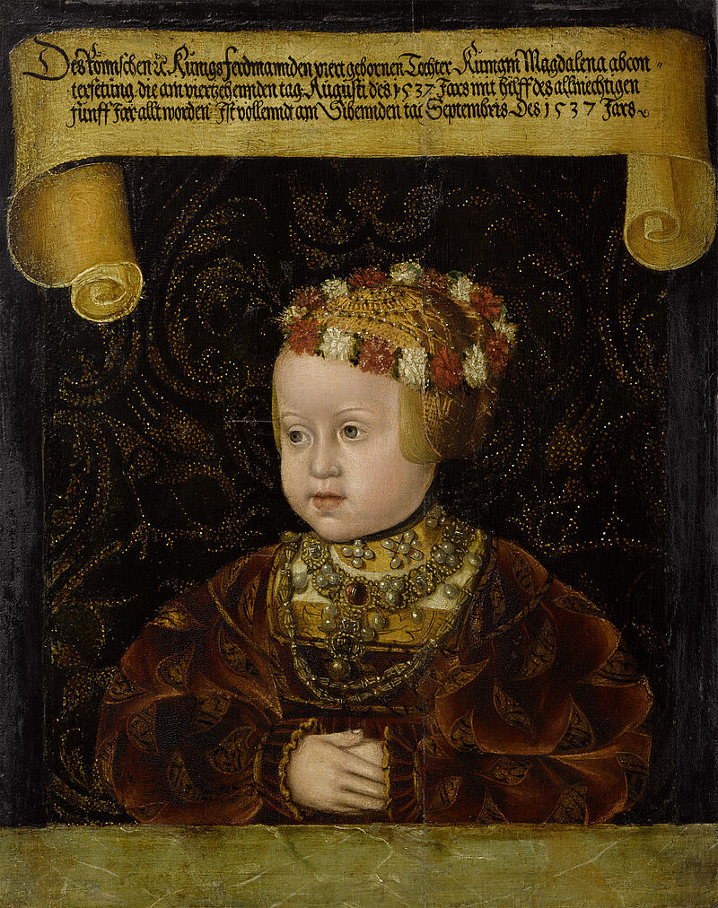 © Residenzgalerie Salzburg, Illustration Fotostudio Ulrich Ghezzi, Oberalm Archduchess Magdalena of Austria (1532 Innsbruck-1590 Hall in Tirol), daughter of Emperor Ferdinand I. (1503 Alcalá de Henares/Spain-1564 Vienna)