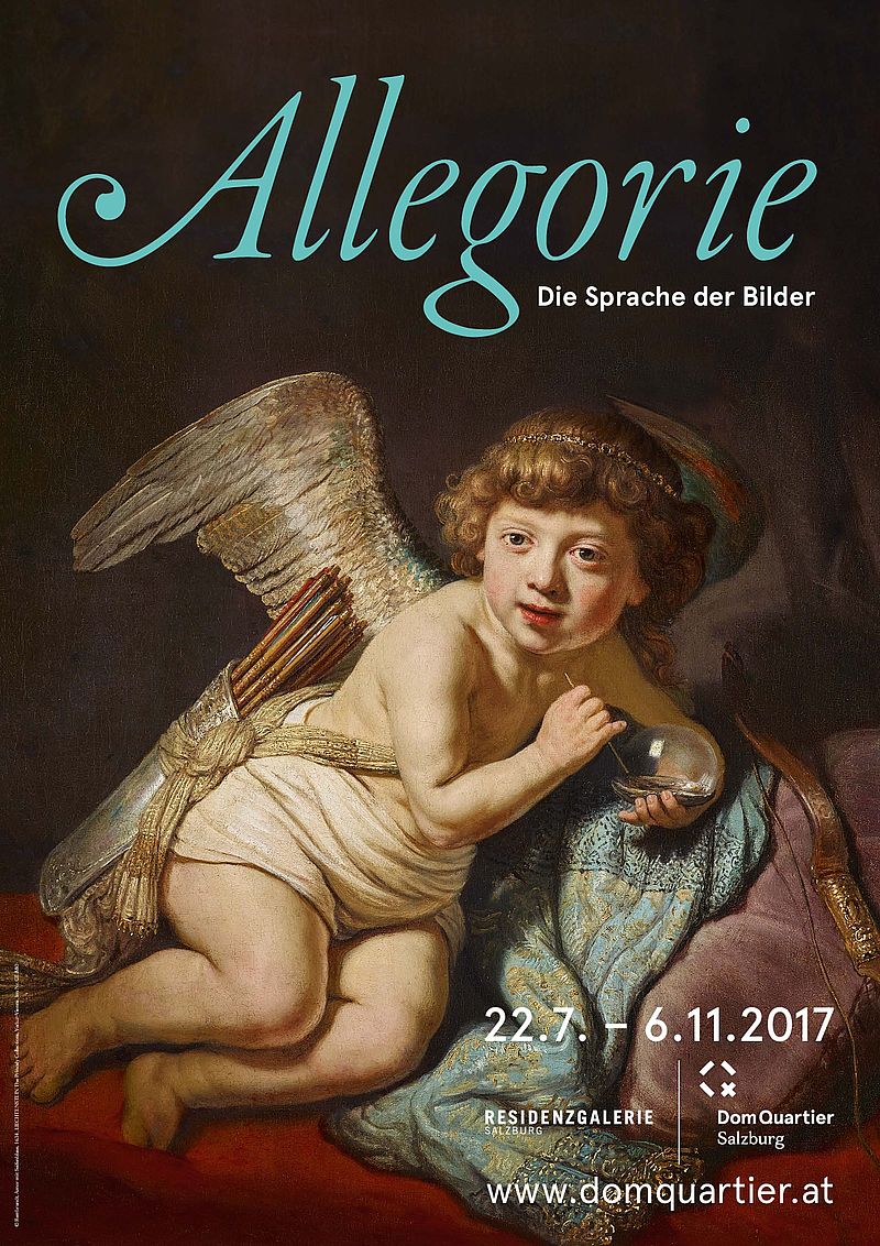 Allegorie. Die Sprache der Bilder 23.7.-6.11.2017 - Din A2
(Allegory. The language of pictures 23.7.-6.11.2017)