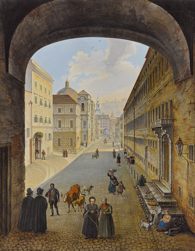 © Residenzgalerie Salzburg, Illustration Fotostudio Ulrich Ghezzi, Oberalm Dreifaltigkeitsgasse in Salzburg