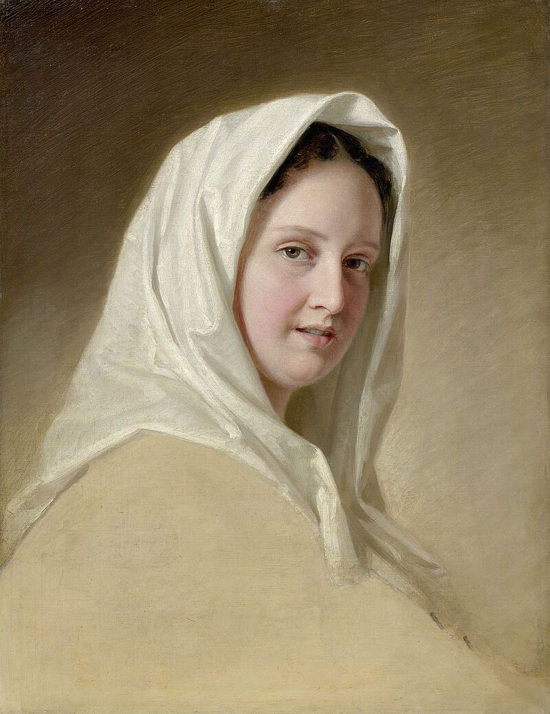 © Residenzgalerie Salzburg, Illustration Fotostudio Ulrich Ghezzi, Oberalm The artist's daughter Marie: Marie von Telzscher/Teltscher, née Einsle (30.7.1839-12.11.1892) 
Residenzgalerie Salzburg (in memoriam Roman Szalay - Donated by Anna Szalay)