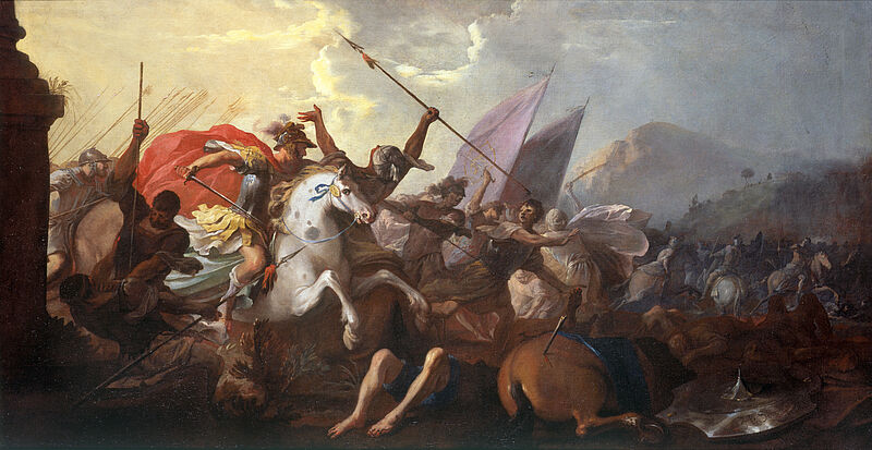 © Residenzgalerie Salzburg, Illustration Fotostudio Ulrich Ghezzi, Oberalm St James the Elder in the Battle of Clavijo