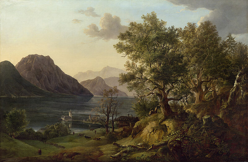 © Residenzgalerie Salzburg, Illustration Fotostudio Ulrich Ghezzi, Oberalm Traunsee Landscape with Orth Castle