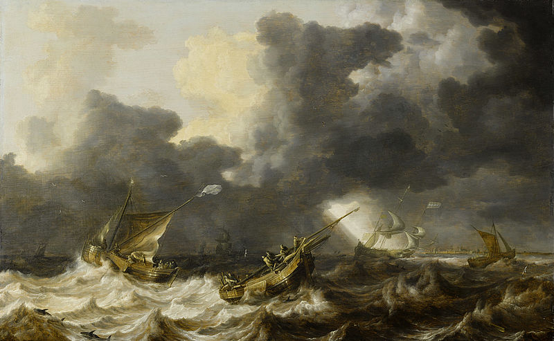 Sailing-boats in a Thunderstorm