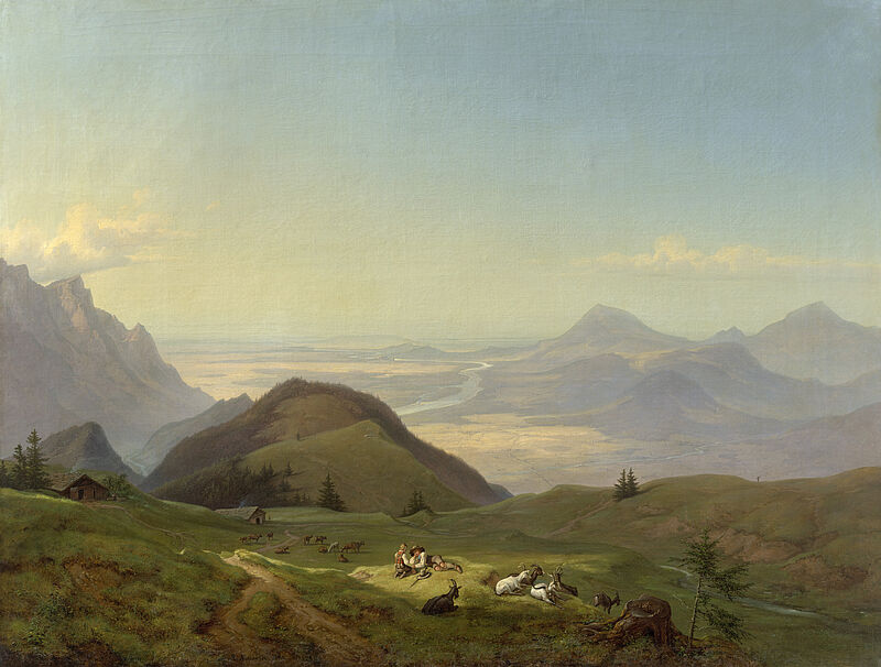 © Residenzgalerie Salzburg, Illustration Fotostudio Ulrich Ghezzi, Oberalm View from the Rossfeld over Salzburg