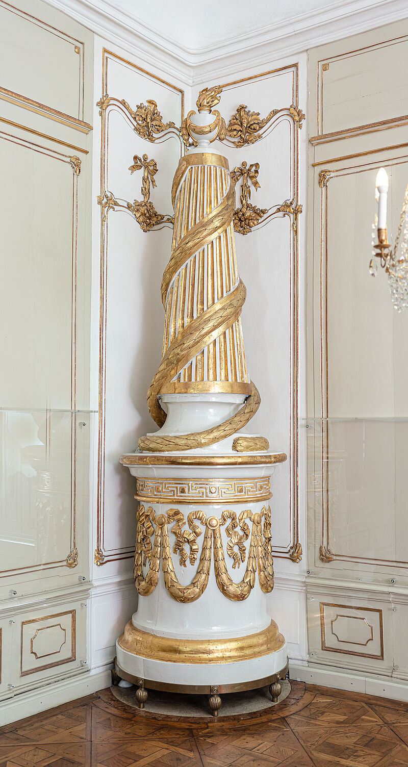 © Residenz zu Salzburg, Prunkräume, Foto: Stürzenbaum Klassizistischer Prunkofen Arbeitszimmer