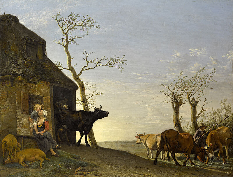 © Residenzgalerie Salzburg, Illustration Fotostudio Ulrich Ghezzi, Oberalm Driving the Cattle out to Pasture in the Morning
