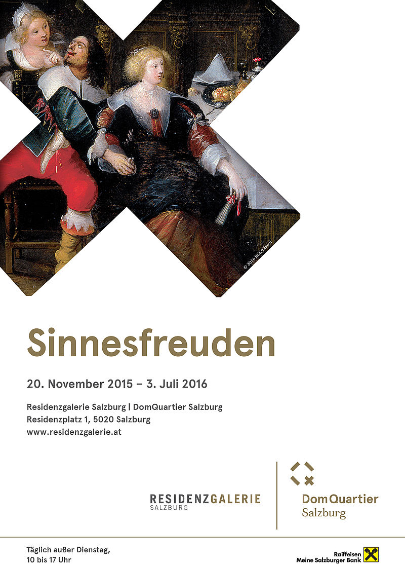 Sinnesfreuden. Tanz, Musik, Spiel, Jagd und reich gedeckte Tafeln in Malerei und Grafik 20.11.2015-3.7.2016
(Sensuous Delights. Dance, music, gaming, hunting and sumptuous banquets in paintings and prints 20.11.2015-3.7.2016)