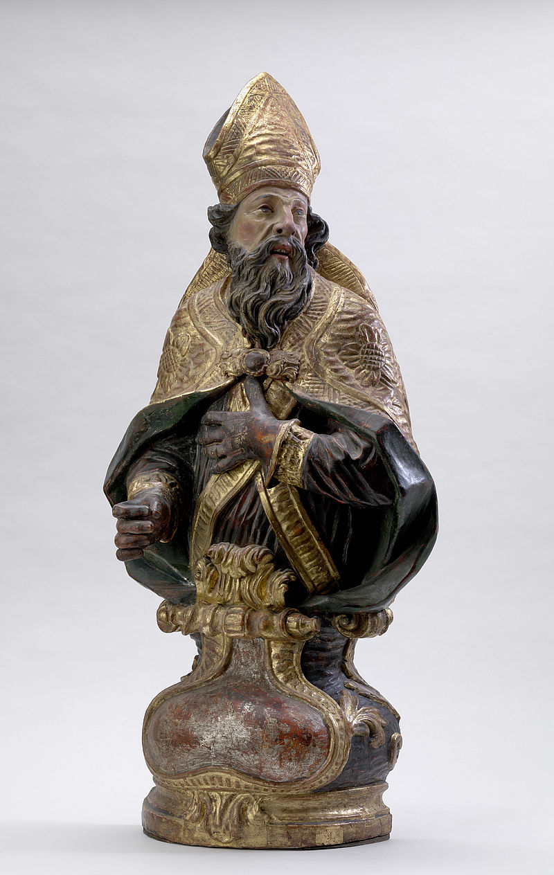 Bust of a bishop saint