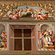 © Residenzgalerie Salzburg, Illustration Fotostudio Ulrich Ghezzi, Oberalm Lunette: Virtues: Fortitude (Fortitudo), Prudence (Prudentia), Temperance (Temperantia), bottom left: Handing over of the Pendects (Corpus iuris civilis) to Emperor Justinian, bottom right: Handing of the Decretals (Corpus iuris canonici) to Pope Gregory IX., Painting after Raphael (1483 – 1520), Stanza della Segnatura, from 1509, Fresco, Vatican Palace, Rome