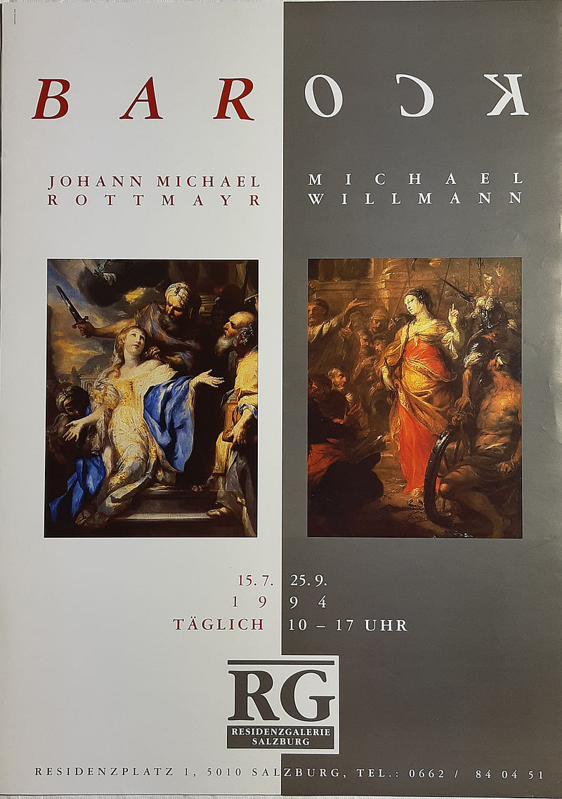BAROCK. Johann Michael ROTTMAYR. Michael WILLMANN 15.7-25.9.1994 Residenzgalerie Salzburg