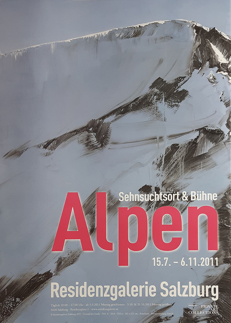 Alpen. Sehnsuchtsort & Bühne 15.7.-6.11.2011
(The Alps. Theatre of Longing 15.7.-6.11.2011)