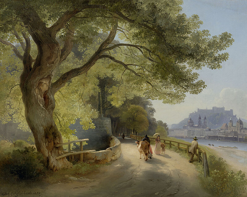 © Residenzgalerie Salzburg, Illustration Fotostudio Ulrich Ghezzi, Oberalm Blick auf Salzburg