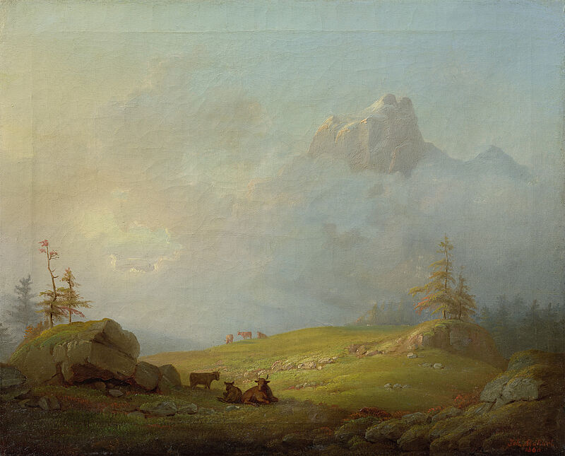 © Residenzgalerie Salzburg, Illustration Fotostudio Ulrich Ghezzi, Oberalm Mountain pasture below the Bischofsmütze