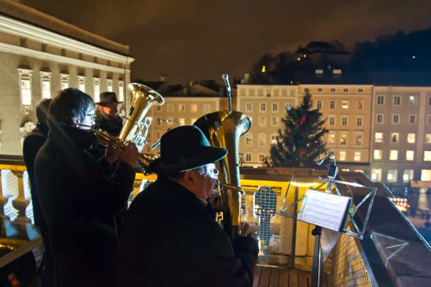 Traditionelle Turmbläser